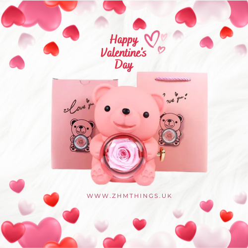 Rose Bear Jewelry Box