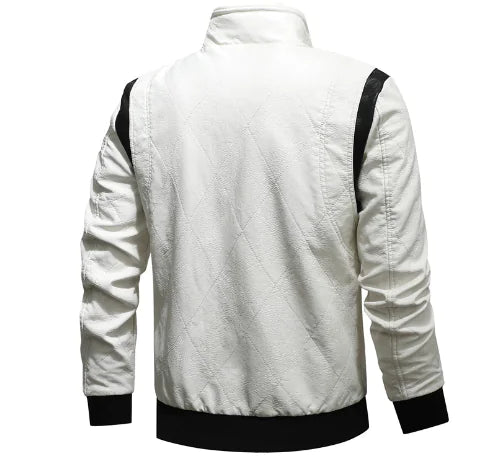 Urban Hooded Plus Size Leather Jacket