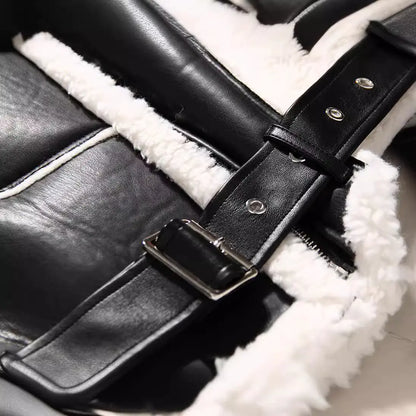 2023 Chic Biker Fur-Lined Jacket