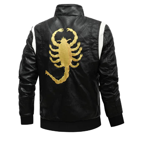 Urban Hooded Plus Size Leather Jacket