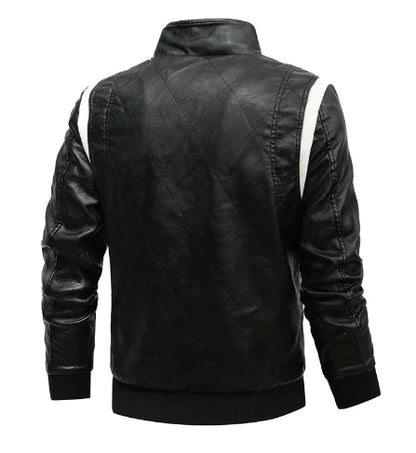 Urban Hooded Plus Size Leather Jacket